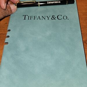 Tiffany & Co. Blue Notebook and Pen Set